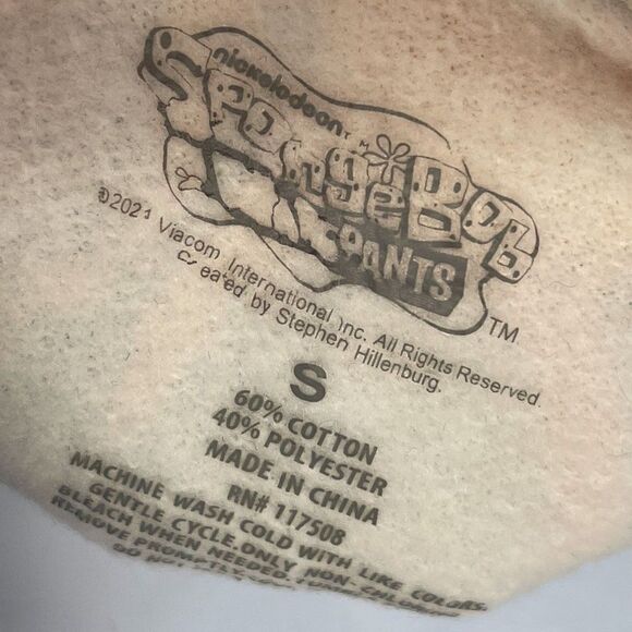 Spongebob Squarepants Tie Dye Hoodie Sweatshirt Graphic Nickelodeon Y2K - Picture 4 of 4